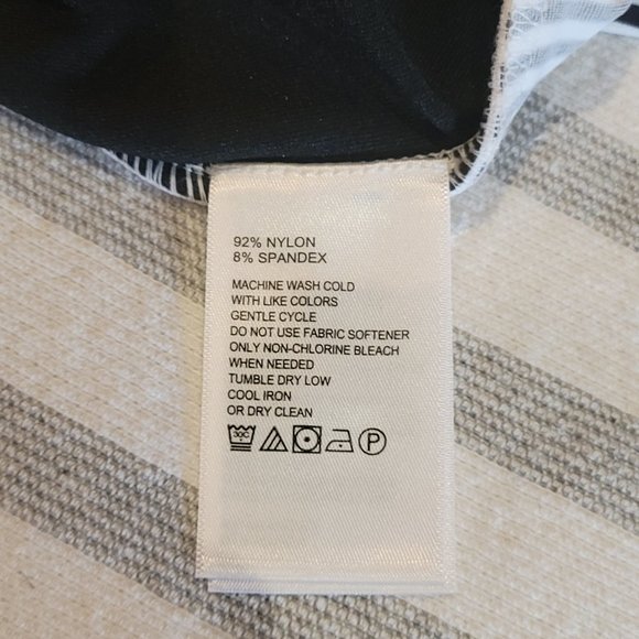 Tommy Bahama Island Zone Black Aubrey Stripe 1/2 Zip Athletic Top - Picture 11 of 16